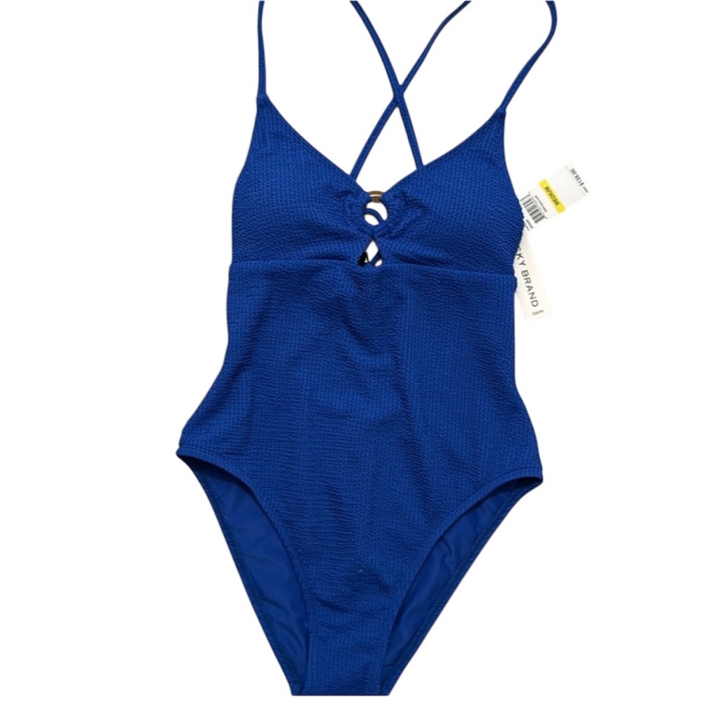 Lucky Brand NWT Navy  One-Piece Swimsuit
